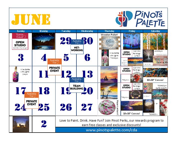 June Calendar is Up!